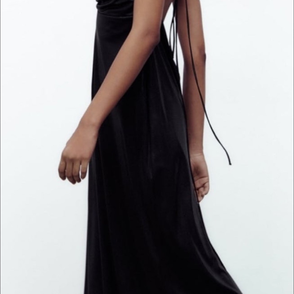 Zara long ruched dress - Picture 4 of 4